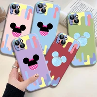 trendy mickey mouse phone case for iphone accessories 7 7p 11 12 13 max pro mini x xr xs 8 plus se 2020 6 6s musu luxury plain