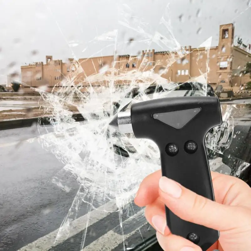 

Car Safety Hammer Car Broken Window Escape Accessories Survival Hammer With Seat Belt Cutter Automotive Escape Tools