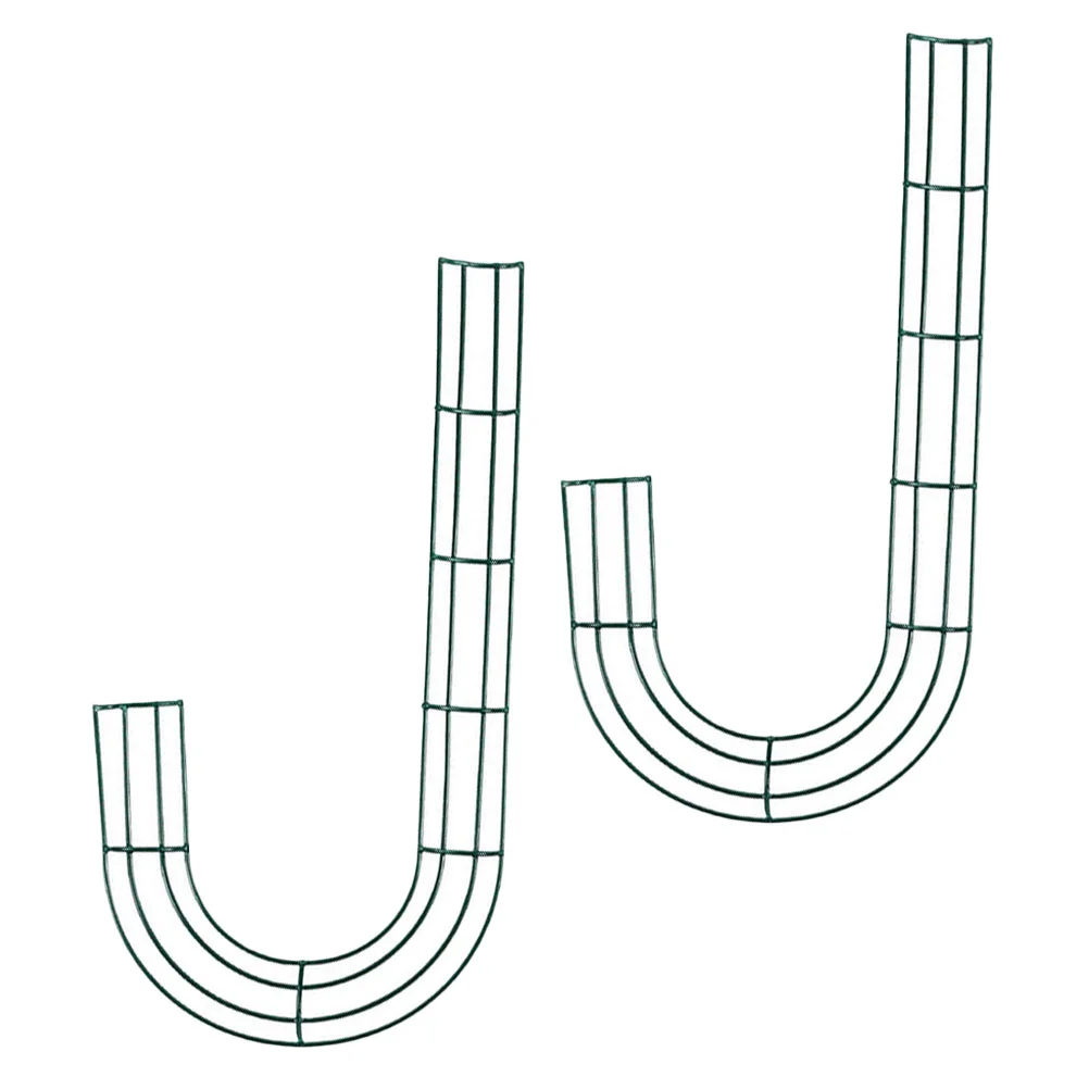 

Wreath Metal Frame Wire Christmas Diy Rings Flower Floral Home Candycraft Party Cane Shaped Hoops Form Hoopoutdoor Ornaments