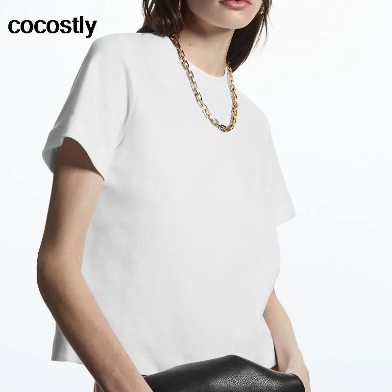 2023 летняя Базовая полосатая футболка с коротким рукавом 8 цветов женские