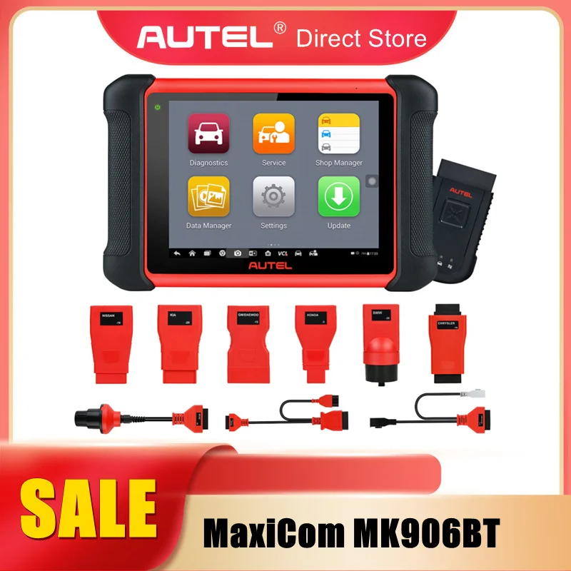 Autel MaxiCOM MK906BT полная система автоматический диагностический инструмент с кодированием ECU OBD2 сканер с Bluetooth VCI обновленная версия MS906BT