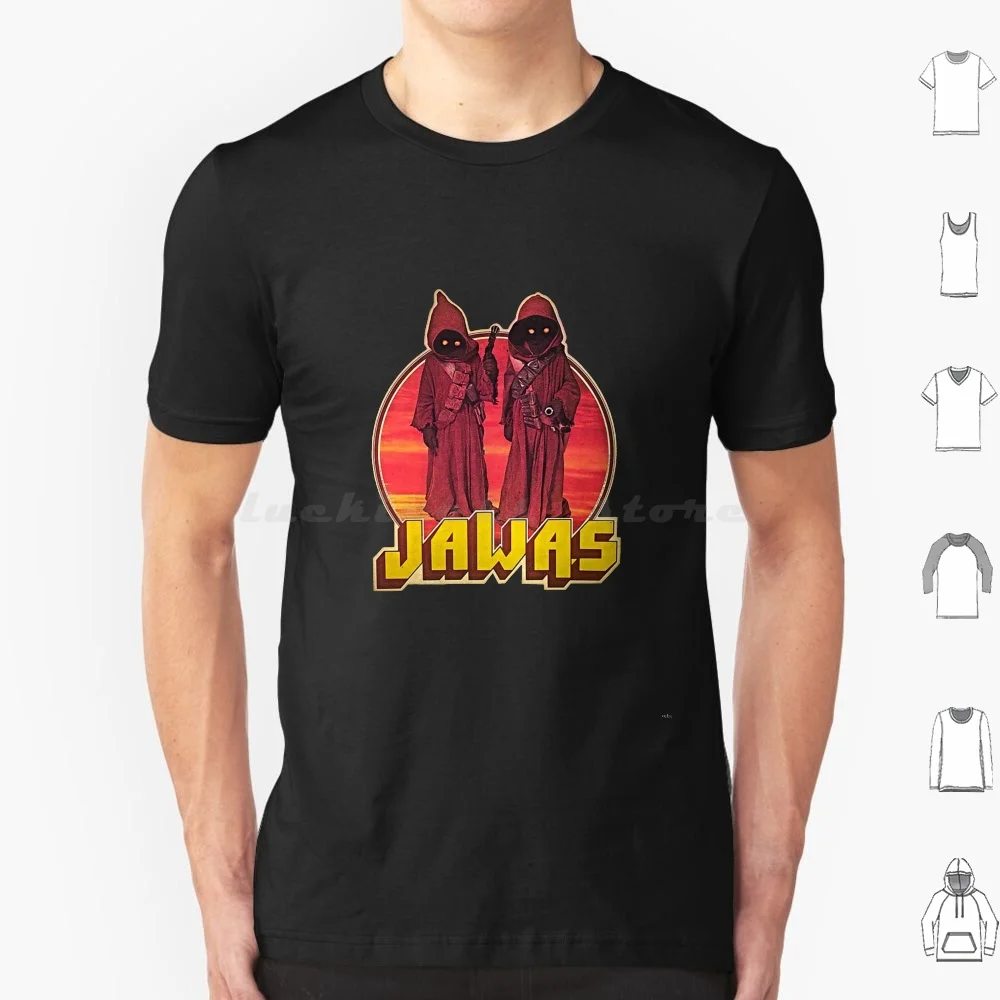 Фото Футболка Jawas 6XL, хлопковая, стильная, с принтом Jawa, Jawas Space, Empire Strikes Back, Люк, Лея, Вейдер, R2D2, C3PO, корабль, НЛО, Татуин, Хат, Сабер №1