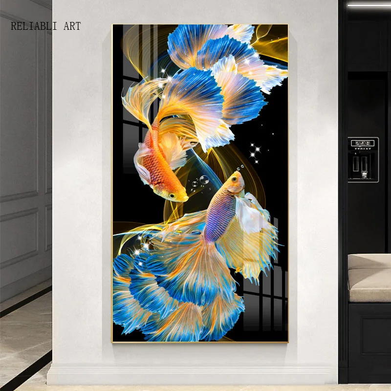 Абстрактная фотография, Роскошные красочные гупстеры, домашний декор, постер, холст, печать, живопись, гостиная, декоративное искусство, стены