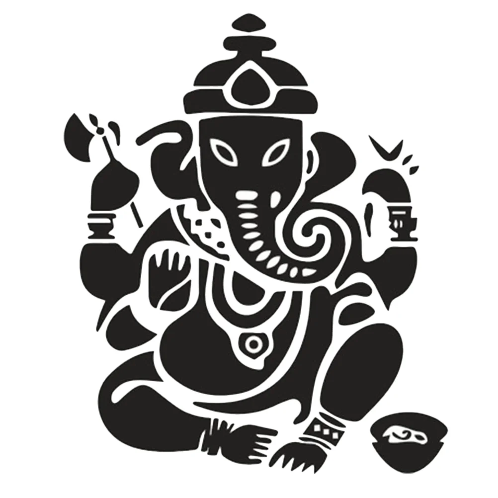 

Room Stickers Bathroom Stickers Yoga Decor Mandala Elephant Man Stickers Window Cabinet Glass Window Decals