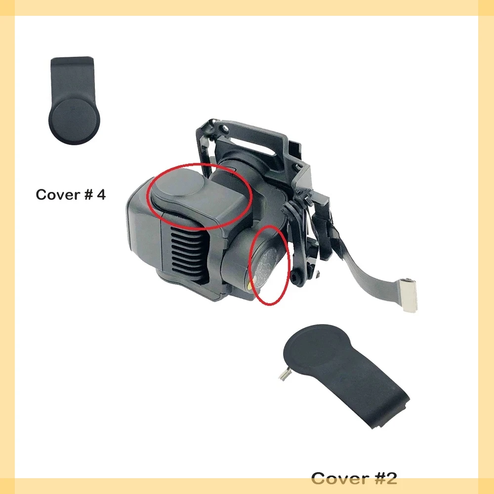 

Mavic Air 2 Gimbal Camera Motot Arm Side/Back Cover Cap Set Lens Glass Ring Repair Part for Replacement (Used )
