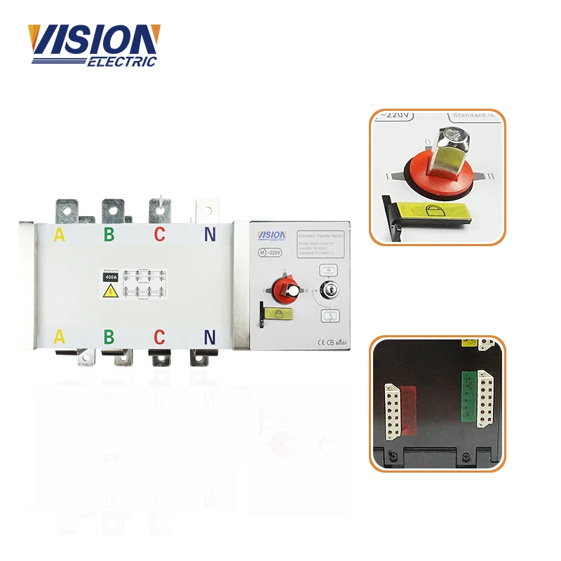 

VISION ATS 1250A automatic changeover switch ATS 4P 4 poles