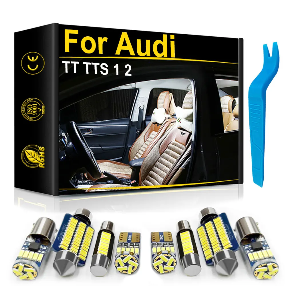 

For Audi TT TTS RS MK1 MK2 8N 8J Accessories 1999-2017 Car Interior Trunk Door Footwell Light LED Canbus Auto Lamp Kit