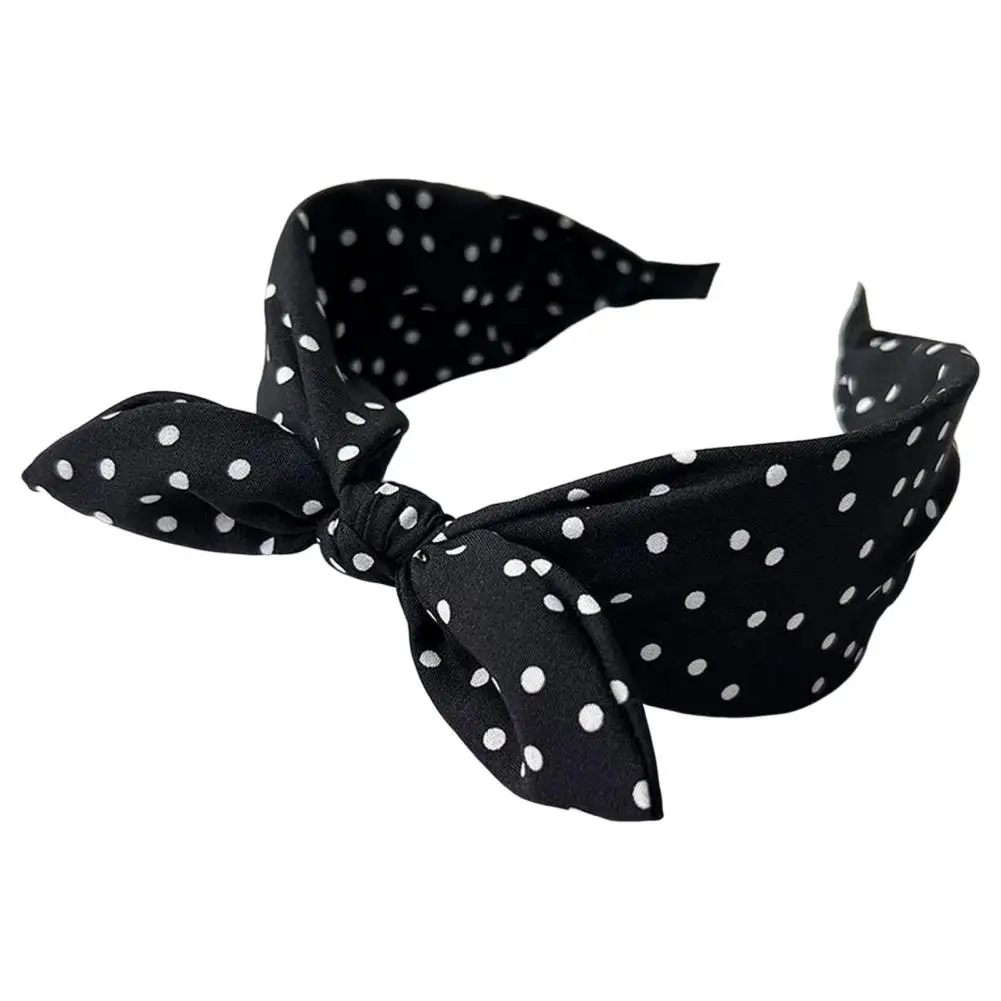 

Chic Lady Hair Hoop Dot Print Lightweight Women Hair Hoop Exquisite Women Hair Hoop