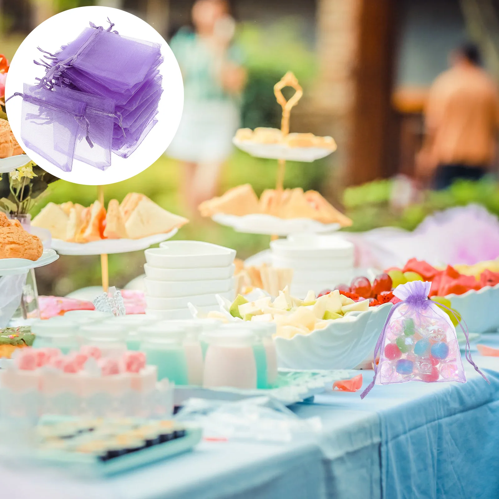 

Organza Gift Bag Small Bags Drawstring Gauze Storage Pouch Wedding Favor Packaging