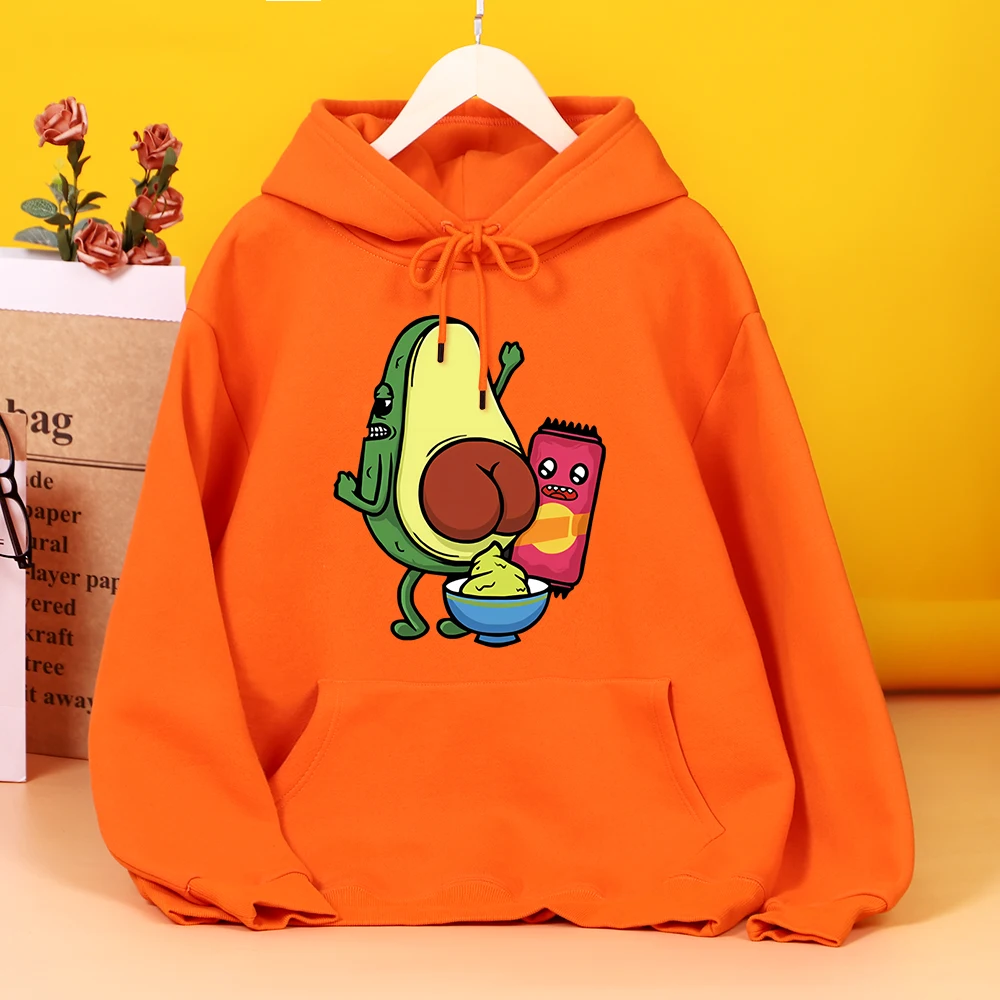 

Manufacturing Avocado Jam With Avocado Printed Hoodie Woman Fashion Harajuku Hoody Autumn Quality Clothes Street Casual Hooded