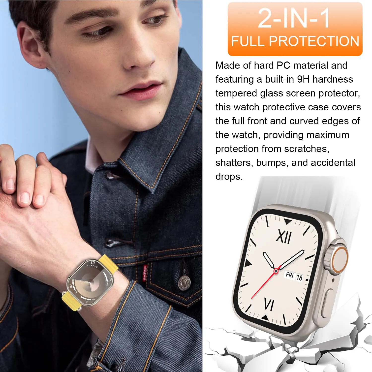 Чехол Change To Ultra для Huawei Watch Fit 3 пластиковый чехол из закаленного стекла защитная