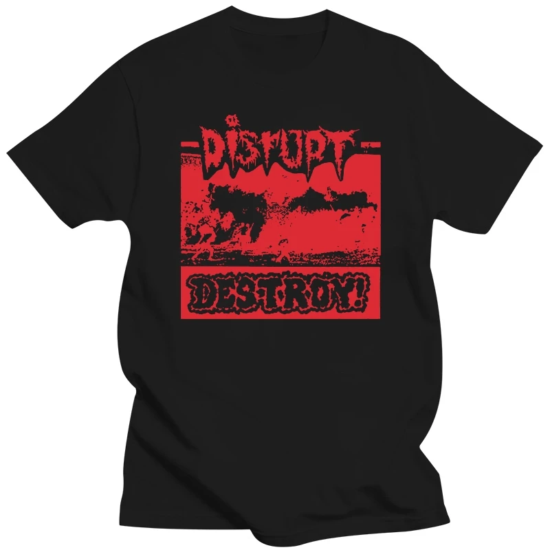 

Dirsupt Destroy! Tops Tee T Shirt White Powerviolence Grindcore All Sizes S-5XL Homme Plus Size T-Shirt