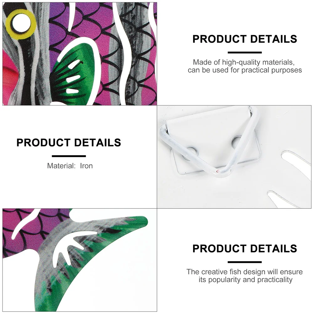 Кованая Железная рыба настенное украшение декор для детской комнаты