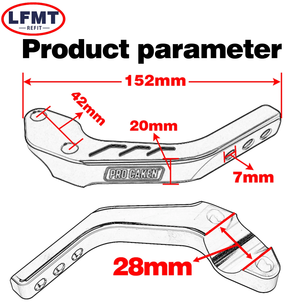 Защитная накладка для мотоцикла 1/8 дюйма 28 мм KTM EXC SX XC XCW 125 250 350 450 500 Yamaha Honda CRF