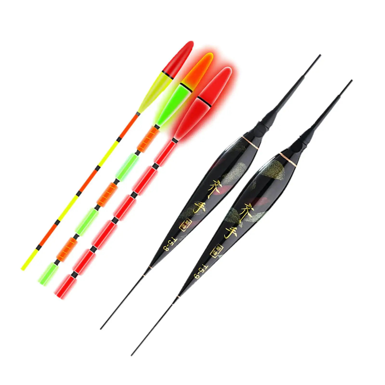 

5x Carp Fishing Float LED Lighted Bobbers Stick Float Bobber Electronic Buoy Tackle