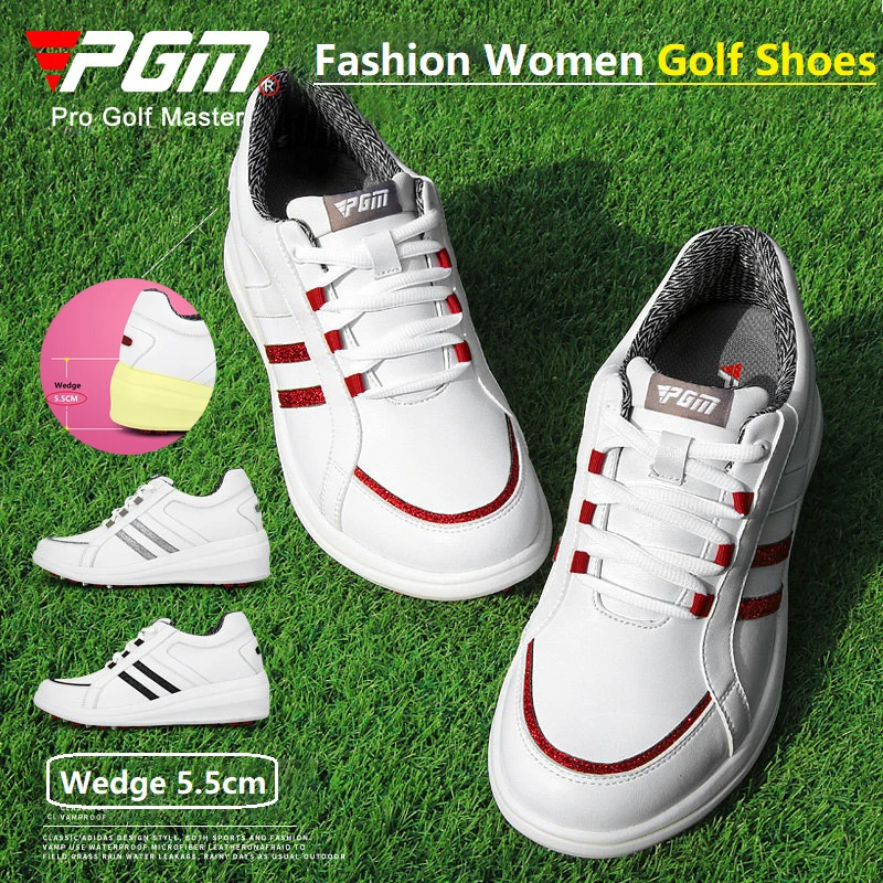 Pgm Women's Golf Shoes Waterproof Breathable Ladies Sneakers Inner Heightened Women Sports Golf Shoes Non-Slip Trainers