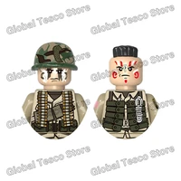 ww2 military blocks mini action figures america 101st airborne division usa soldiers paratroopers weapons bricks parts kids toys