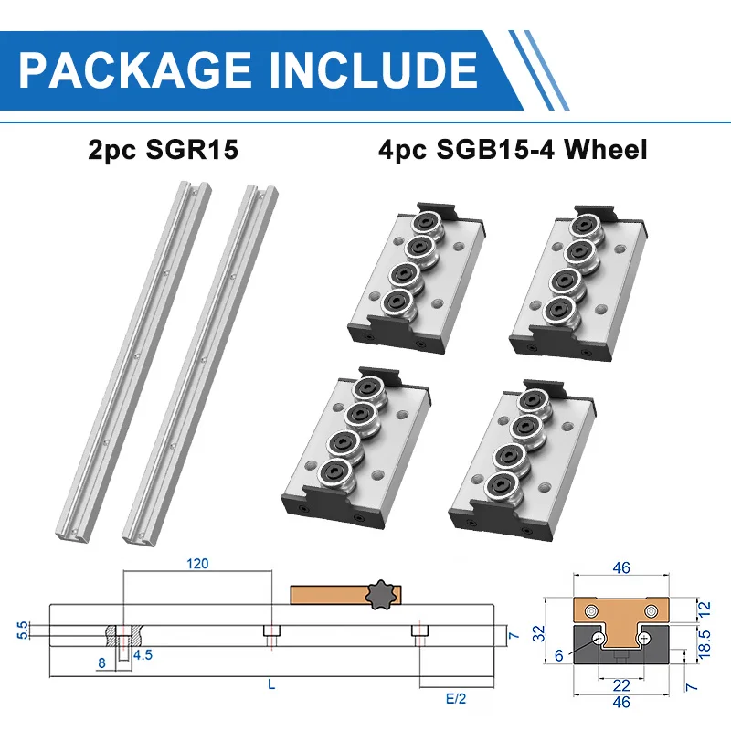 

Направляющие LHOHWP SGR15 150-1150 мм