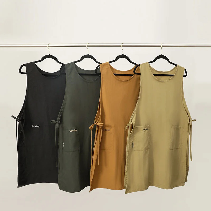 Водонепроницаемый кухонный фартук с карманами