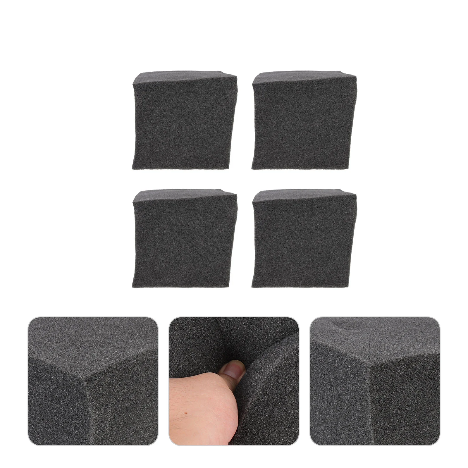 

4 Pcs Broadband Sound Absorber Sound Absorption Cotton Square Cube Block Bass Sound Insulation Cotton