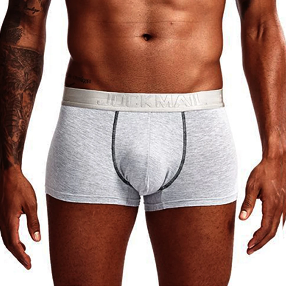 JOCKMAIL 8pcs/lot Sexy Men Boxers Underwear Boxershorts Homme Cuecas Male Mesh 3D U Convex Pouch Calzoncillos Slip Gay Underpant