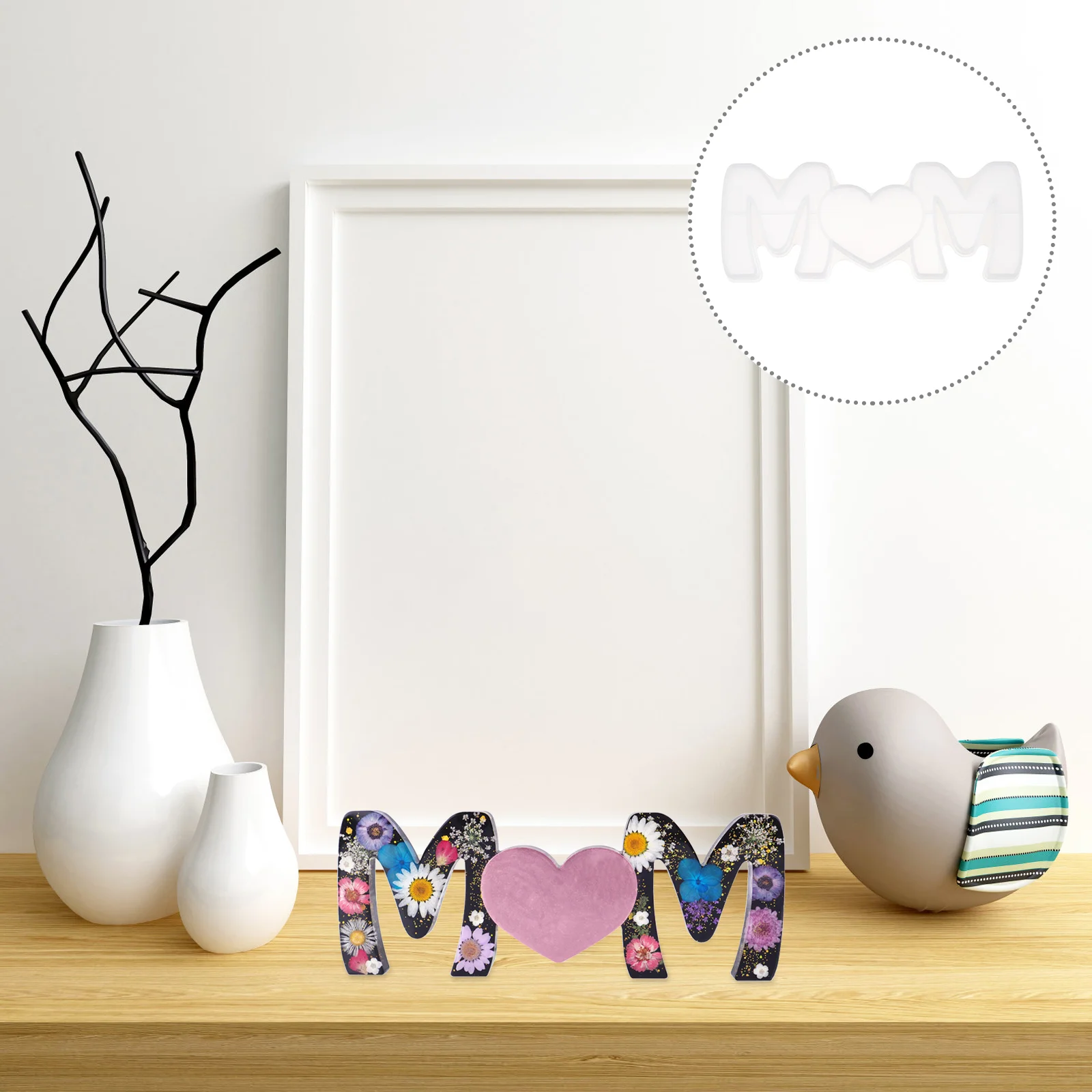 

Silicone Alphabet Molds Mothers Day Resin Letter Cookie Letters Casting English Mould Epoxy