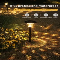 lawn lamp solar outdoor courtyard ip65 waterproof garden light shadow decoration sensor plug stainless steel floor lighting