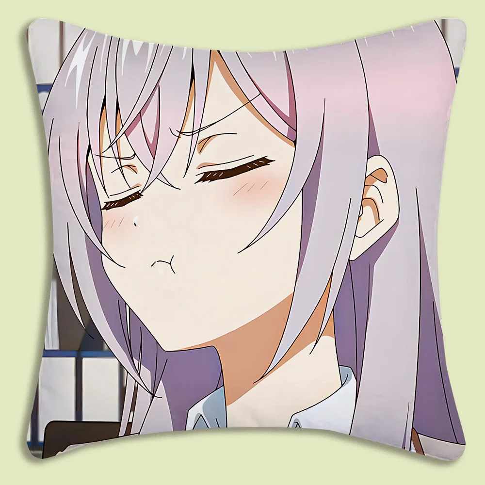Alya Sometimes Hides HerFeelings in Russian Pillow Covers Cartoon Sofa Decorative Home Double-sided Printing Short Plush Cute