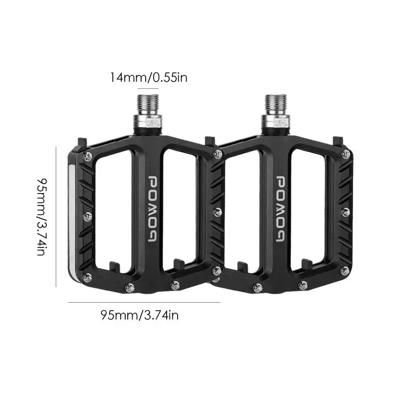 rowerowi pedały rowerowe ze stopu aluminium LED Light Up aluminiowe do rowerów szosowych akumulatorowe wodoodporne