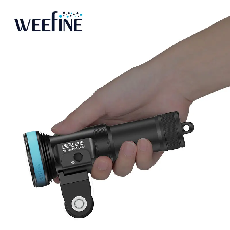 Фото WEEFINE WF103 Smart Focus 2600 люмен подводный видеосвет фонарик для подводного плавания фонарик подводная видеолампа для фотосъемки №3