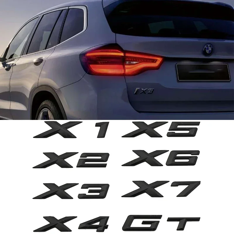 ABS значок с надписью на багажник авто наклейки заднюю дверь для BMW X серии X6 X7 GT X1 X2