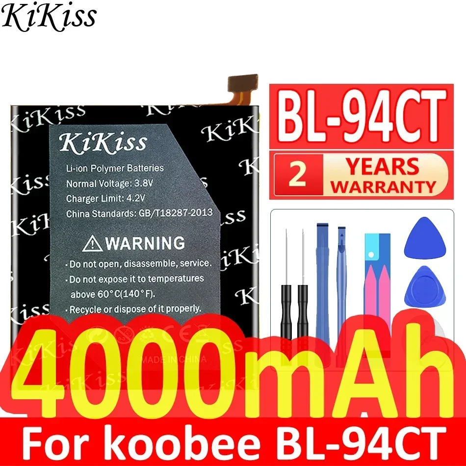 Мощный аккумулятор KiKiss 3600 мАч/4000 мАч для koobee BL-94CT BL94CT BL-97CT BL97CT BL-93CT BL93CT K300 K400