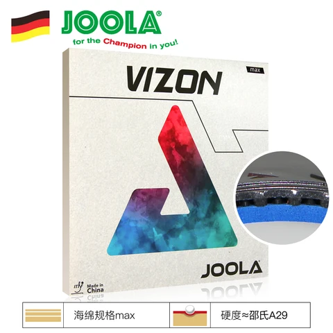 Joola VIZON резиновая круглая клейкая резиновая ракетка для настольного тенниса, хорошая в управлении скорость вращения, средняя скорость вращения, ракетка для настольного тенниса, пинг-понга