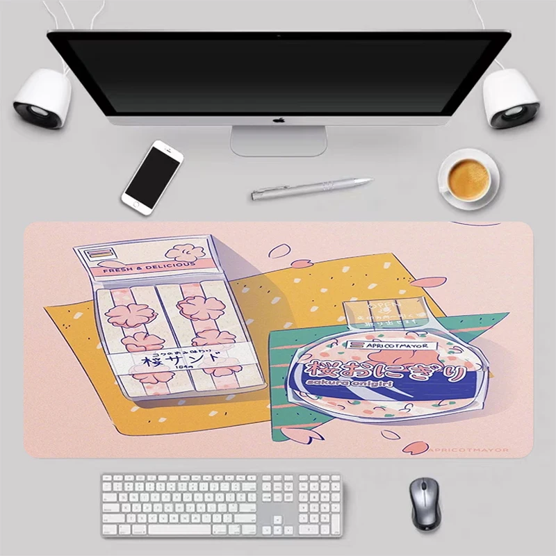 

HKFZ Office Accessories Laptop Accessories Deskmat Dragon Ball Rubber Radiation Protection PINK Mouse Pad Gamer