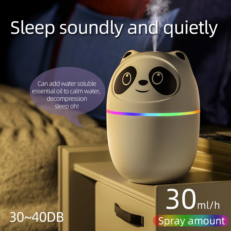 Searide 220ml Air Humidifier USB Portable Aroma Essential Oil Diffuser Electric Cool Mist Spray Color Night Light for Home Car