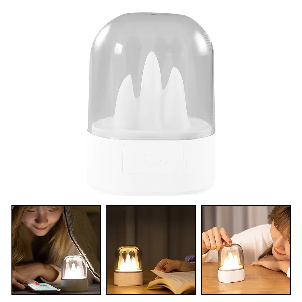

LED Night Lamp Desk Night Light USB Charging Snow Mountain Lamp Bedside Lamp