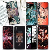 jujutsu kaisen anime phone case for samsung galaxy s20 s21 fe s10 s9 s8 s22 plus ultra 5g s10e lite luxury case black soft cover