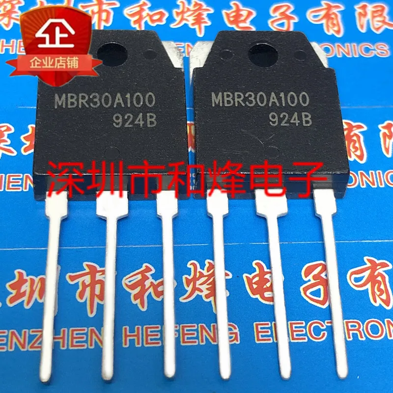 

5 шт.-10 шт. MBR30A100 TO-3P 100 в 30A Новый и оригинальный в наличии