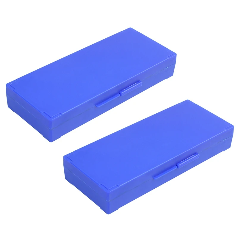 

2X Plastic 50-Place Microslide Slide Microscope Box,Blue