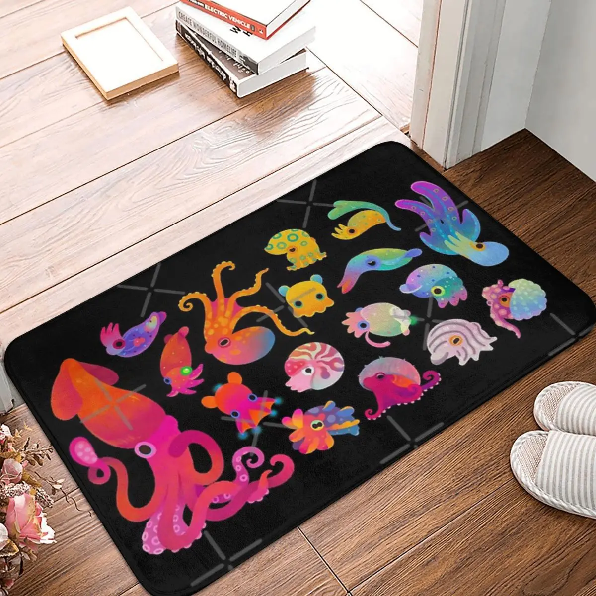 

Коврик Cephalopod, напольные коврики из полиэстера, популярные прочные легко моющиеся коврики для подарков на день рождения, Настраиваемые