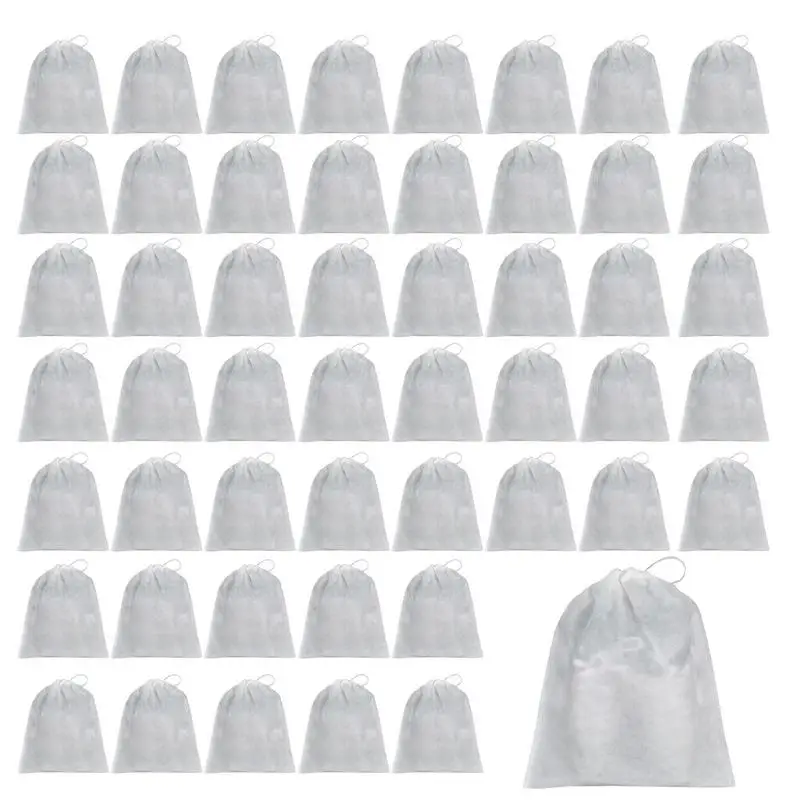 

Shoe Dust Bags 50Pcs Anti Yellowing Dustproof Shoe Bags For Travel Non-woven Breathable Dust-proof Bag With Drawstring For Keep