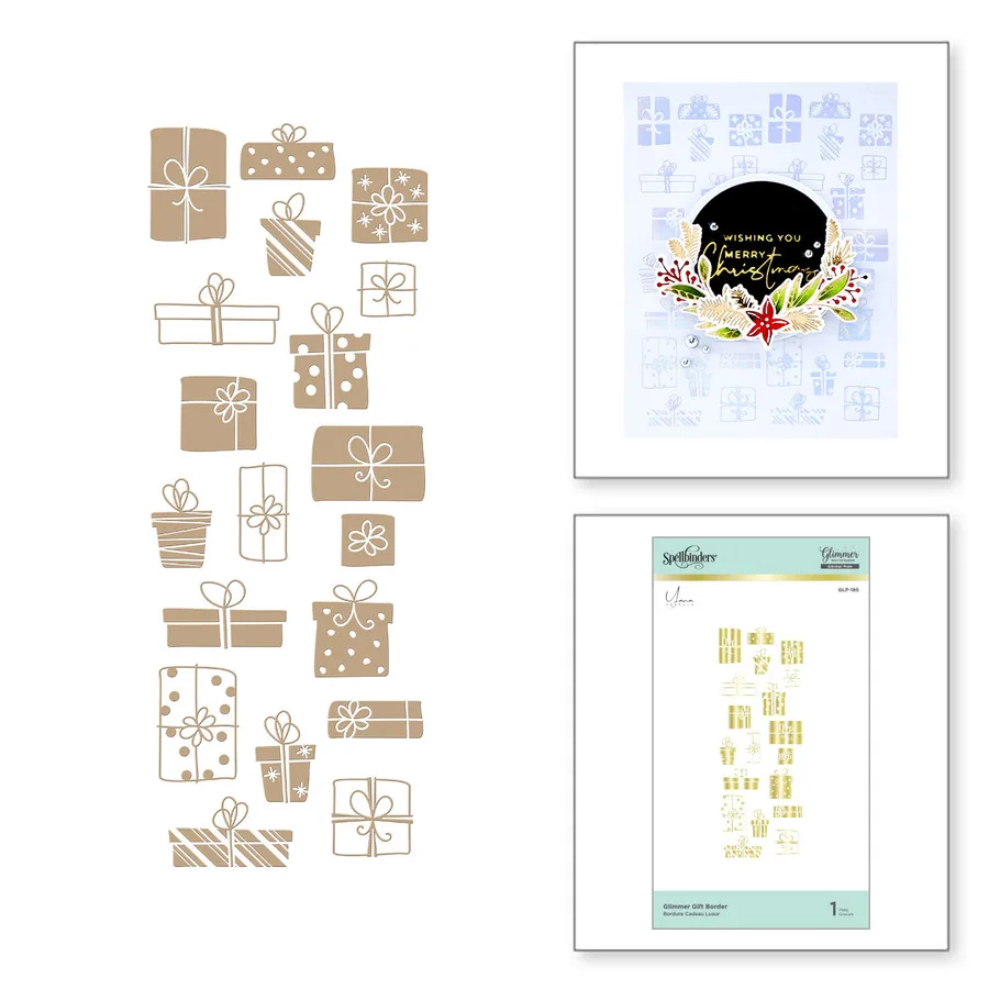 

Holiday Gift Metal Cut Die Hot Foil For Diy Scrapbooking Crafts Dies Cut Maker Photo Album Template Handmade Decoration