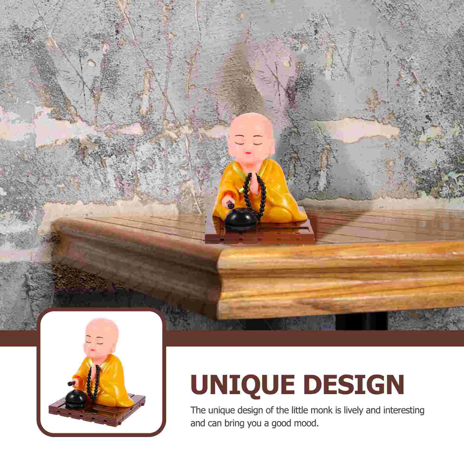 Украшения для вечеринки украшение монаха автомобиль маленькие статуи дзен