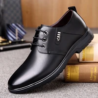 mens black formal work shoes casual soft bottom non slip work shoes 2022 business casual shallow leather shoes for men