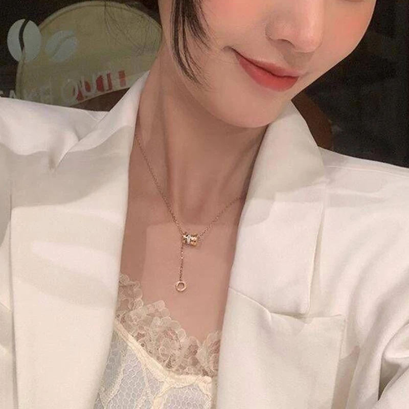 Новинка цепочка с подвеской для пар перекрестными краями Геометрическая