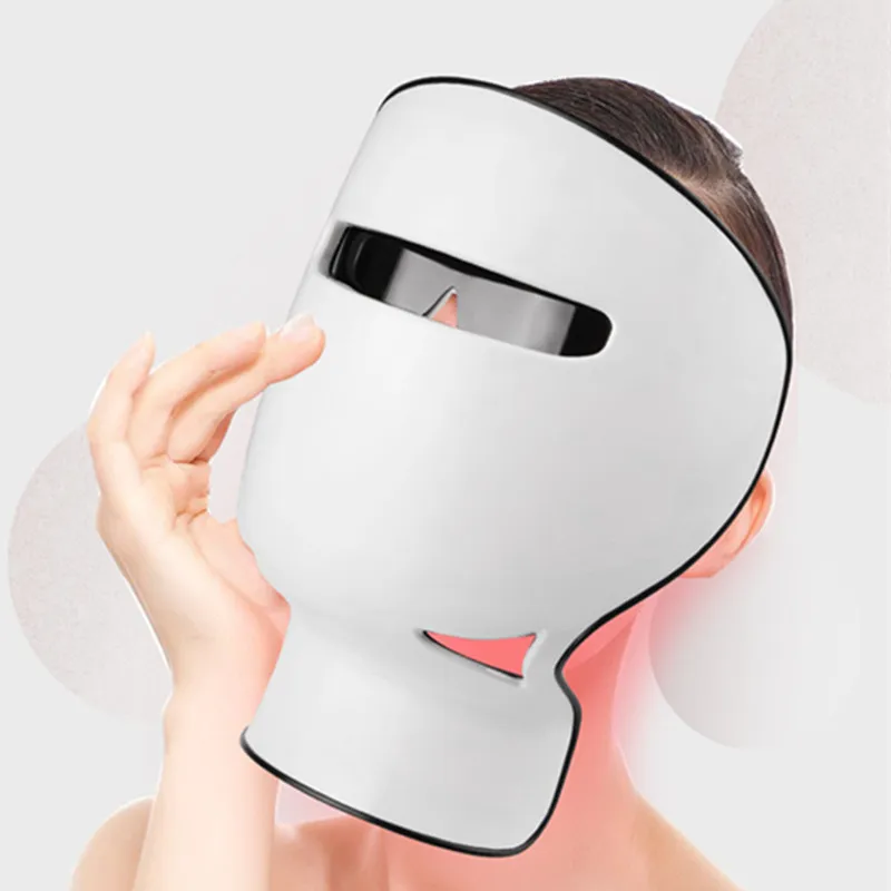 LED Face Mask 3/ 7 Colors LED Skin Mask Blue & Red Light for Face and Neck Skin Ultra-Light Wireless Facial Photon Beauty Mask