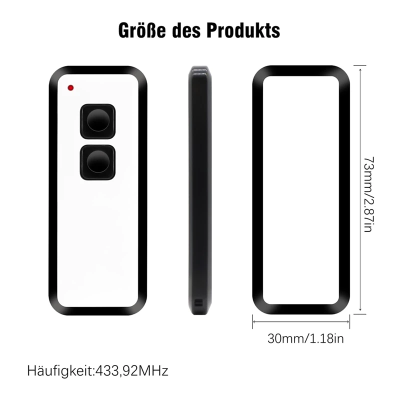 AU05-433 92 МГц пульт дистанционного управления гаражными дверями для NOVOFERM NOVOTRON 502