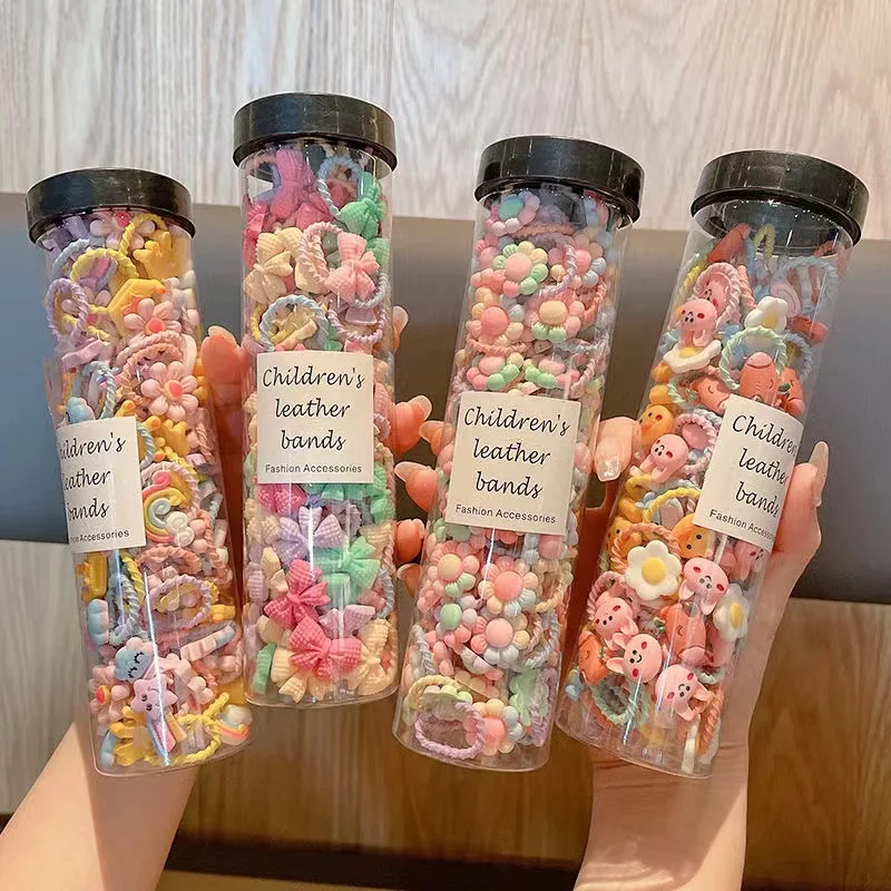 

Резинки для волос Эластичные для девочек, 100 шт., Корейская версия