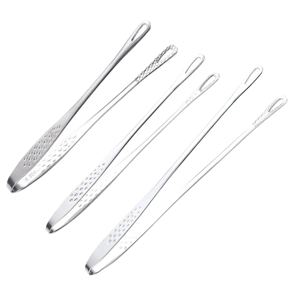 

3Pcs Food Tong Kitchen Steak Tong Stainless Steel Cooking Clamp Kitchen Essential