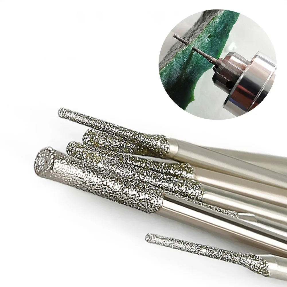 5 шт. 0 8-2 мм сверла с алмазным покрытием хвостовик 2 35 для стекла нефрита янтарного
